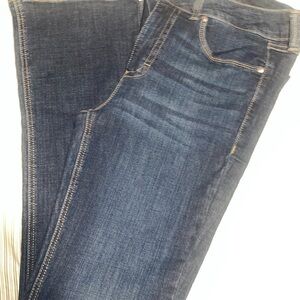 Seven7 Dark Blue Straight Leg Jeans
